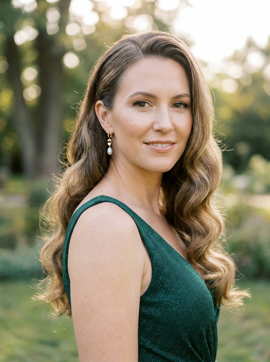 Soft Hollywood Waves als Frisuren für lange Haare als Hochzeitsgast Inspiration 2026